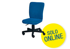 Silla de escritorio con respaldo y asiento con forma ergonómica especial para niños. Regulación continua de la altura hasta aprox. 34,5 - 44 cm