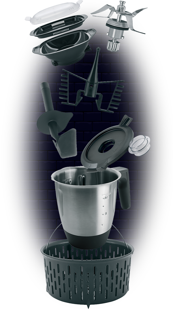Con todos los accesorios que necesitas para triunfar en tu cocina