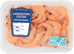 Langostino cocido