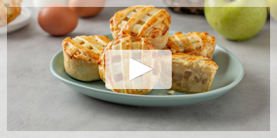Minitartaletas de manzanas - Prepara un postre saludable con tus jóvenes pinches