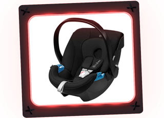 Silla de coche Cybex Aton Pure Black