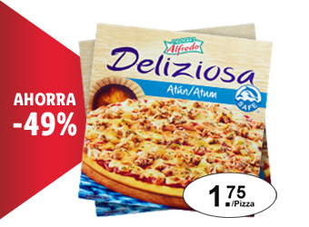 Pizza de atún Delizziosa de Trattoria Alfredo